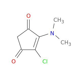 4-Cyclopentene-1,3-dione, 4-chloro-5-(dimethylamino)-