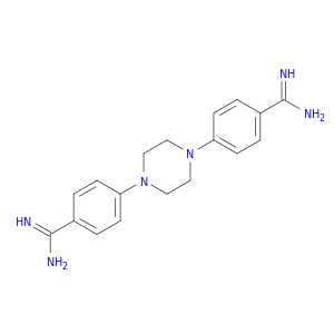 Benzenecarboximidamide, 4,4'-(1,4-piperazinediyl)bis-