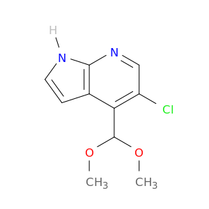 1H-吡咯[2,3-B]吡啶,5-氯-4-(二甲氧基甲基)-