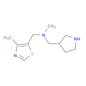 methyl[(4-methyl-1,3-thiazol-5-yl)methyl](pyrrolidin-3-ylmethyl)amine