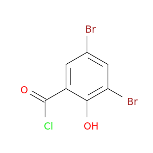 Benzoyl chloride, 3,5-dibromo-2-hydroxy-