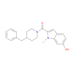 Piperidine, 1-[(6-hydroxy-1H-indol-2-yl)carbonyl]-4-(phenylmethyl)-