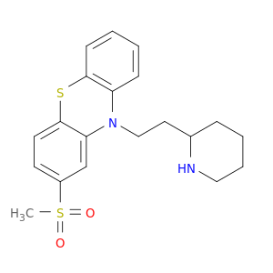 10H-Phenothiazine, 2-(methylsulfonyl)-10-[2-(2-piperidinyl)ethyl]-