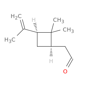 Cyclobutaneacetaldehyde, 2,2-dimethyl-3-(1-methylethenyl)-, cis-