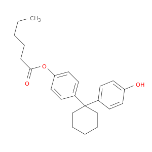 Hexanoic acid, 4-[1-(4-hydroxyphenyl)cyclohexyl]phenyl ester