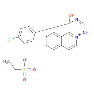 4H-[1,2,4]三嗪[6,1-A]异喹啉-5-Ium,1-(4-氯苯基)-1-氢-1-羟基-,乙磺酸盐(1：1)
