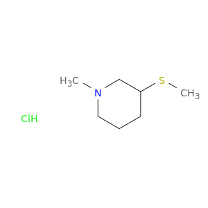 Piperidine, 1-methyl-3-(methylthio)-, hydrochloride