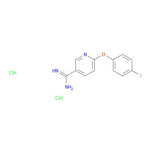 3-吡啶二羧酰亚胺酰胺,6-(4-氟苯氧基)-,盐酸盐(1：2)