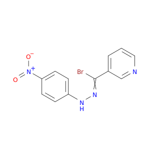 3-Pyridinecarbohydrazonoylbromide, N-(4-nitrophenyl)-