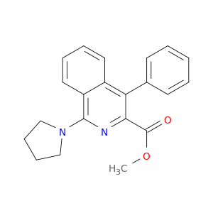 METHYL 4-PHENYL-1-PYRROLIDIN-1-YL-ISOQUINOLINE-3-CARBOXYLATE