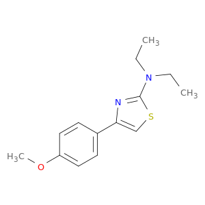 2-Thiazolamine, N,N-diethyl-4-(4-methoxyphenyl)-