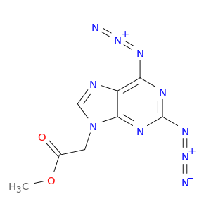 9H-Purine-9-acetic acid, 2,6-diazido-, methyl ester
