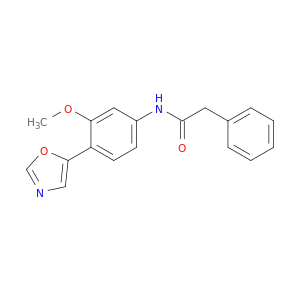 Benzeneacetamide, N-[3-methoxy-4-(5-oxazolyl)phenyl]-