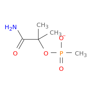 Phosphonic acid, methyl-, mono(2-amino-1,1-dimethyl-2-oxoethyl) ester