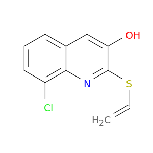 3-Quinolinol, 8-chloro-2-(ethenylthio)-
