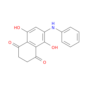 1,4-Naphthalenedione, 2,3-dihydro-5,8-dihydroxy-6-(phenylamino)-