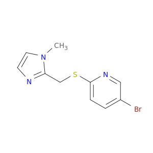 Pyridine, 5-bromo-2-[[(1-methyl-1H-imidazol-2-yl)methyl]thio]-