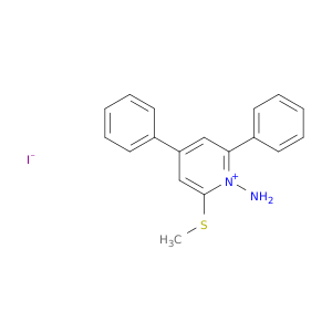 Pyridinium, 1-amino-2-(methylthio)-4,6-diphenyl-, iodide