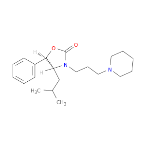 2-Oxazolidinone,4-(2-methylpropyl)-5-phenyl-3-[3-(1-piperidinyl)propyl]-, (4R-trans)- (9CI)