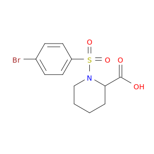 1-((4-bromophenyl)sulfonyl)piperidine-2-carboxylic acid