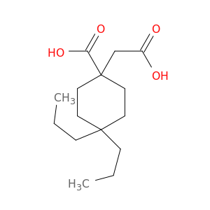 Cyclohexaneacetic acid,1-carboxy-4,4-dipropyl-