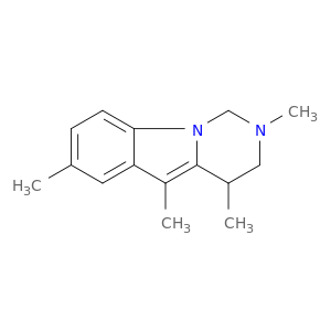 Pyrimido[1,6-a]indole, 1,2,3,4-tetrahydro-2,4,5,7-tetramethyl-