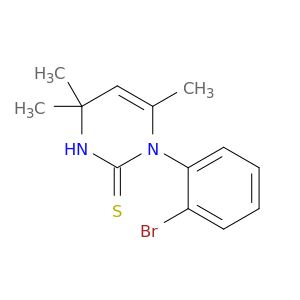 2(1H)-Pyrimidinethione, 1-(2-bromophenyl)-3,4-dihydro-4,4,6-trimethyl-