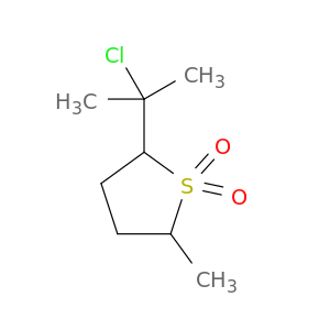 Thiophene, 2-(1-chloro-1-methylethyl)tetrahydro-5-methyl-, 1,1-dioxide