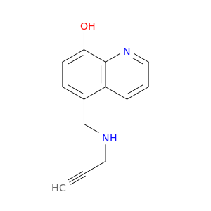 8-Quinolinol, 5-[(2-propynylamino)methyl]-
