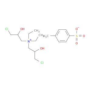 1-丙酰氨酸,3-氯-N-(3-氯-2-羟丙基)-N,N-二乙基-2-羟基-,4-甲基苯磺酸盐(1：1)