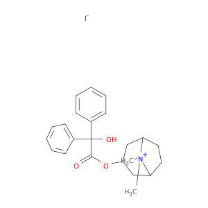 8-Azoniabicyclo[3.2.1]octane,3-[(hydroxydiphenylacetyl)oxy]-8,8-dimethyl-, iodide, endo- (9CI)