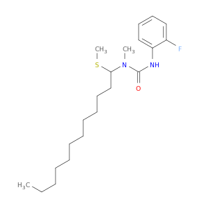 Urea, N'-(2-fluorophenyl)-N-methyl-N-[1-(methylthio)dodecyl]-