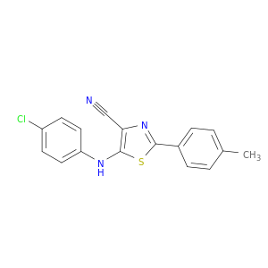4-Thiazolecarbonitrile, 5-[(4-chlorophenyl)amino]-2-(4-methylphenyl)-