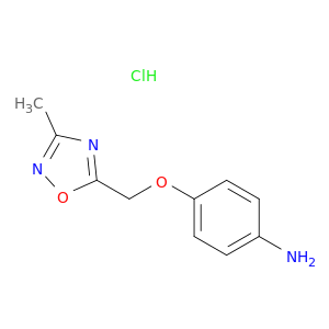 4-[(3-methyl-1,2,4-oxadiazol-5-yl)methoxy]aniline hydrochloride