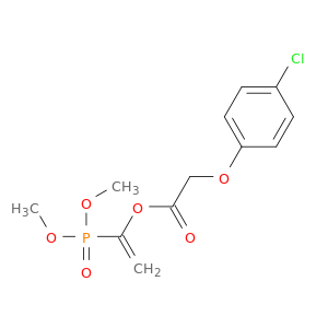 Acetic acid, 2-(4-chlorophenoxy)-, 1-(dimethoxyphosphinyl)ethenyl ester