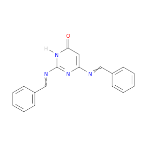 4(1H)-Pyrimidinone, 2,6-bis[(phenylmethylene)amino]-