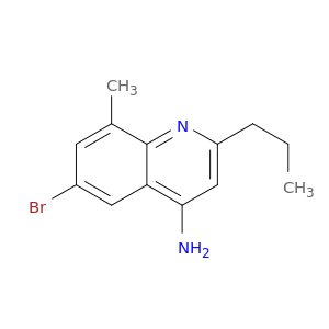 4-Amino-6-bromo-8-methyl-2-propylquinoline