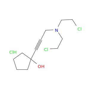 1-{3-[bis(2-chloroethyl)amino]prop-1-yn-1-yl}cyclopentanol hydrochloride(1:1)