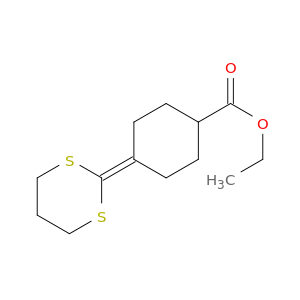 Cyclohexanecarboxylic acid, 4-(1,3-dithian-2-ylidene)-, ethyl ester