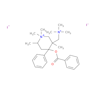3-Piperidinemethanaminium,4-(benzoyloxy)-N,N,N,1,1,3,6-heptamethyl-4-phenyl-, iodide (1:2)