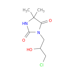 2,4-Imidazolidinedione, 3-(3-chloro-2-hydroxypropyl)-5,5-dimethyl-