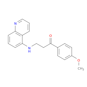 1-Propanone, 1-(4-methoxyphenyl)-3-(5-quinolinylamino)-