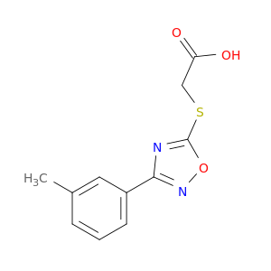 2-{[3-(3-methylphenyl)-1,2,4-oxadiazol-5-yl]sulfanyl}acetic acid