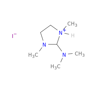 1H-Imidazolium, 2-(dimethylamino)-4,5-dihydro-1,3-dimethyl-, iodide