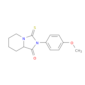 2-(4-methoxyphenyl)-3-thioxohexahydroimidazo[1,5-a]pyridin-1(5h)-one