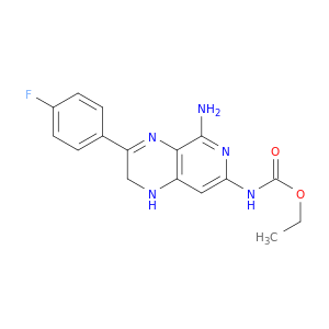 ETHYL (5-AMINO-3-(4-FLUOROPHENYL)-1,2-DIHYDROPYRIDO[3,4-B]PYRAZIN-7-YL)CARBAMATE