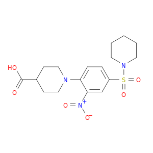 1-[2-硝基-4-(1-哌啶基磺酰基)苯基]-4-哌啶羧酸