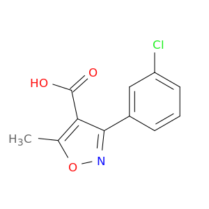 4-Isoxazolecarboxylic acid, 3-(3-chlorophenyl)-5-methyl-