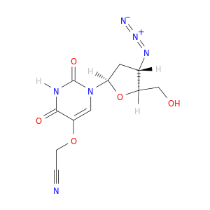 Uridine,3'-azido-5-(cyanomethoxy)-2',3'-dideoxy-