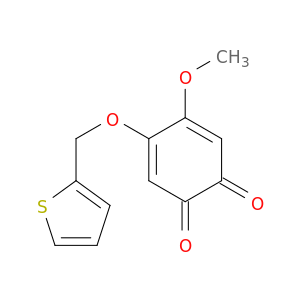 3,5-Cyclohexadiene-1,2-dione, 4-methoxy-5-(2-thienylmethoxy)-